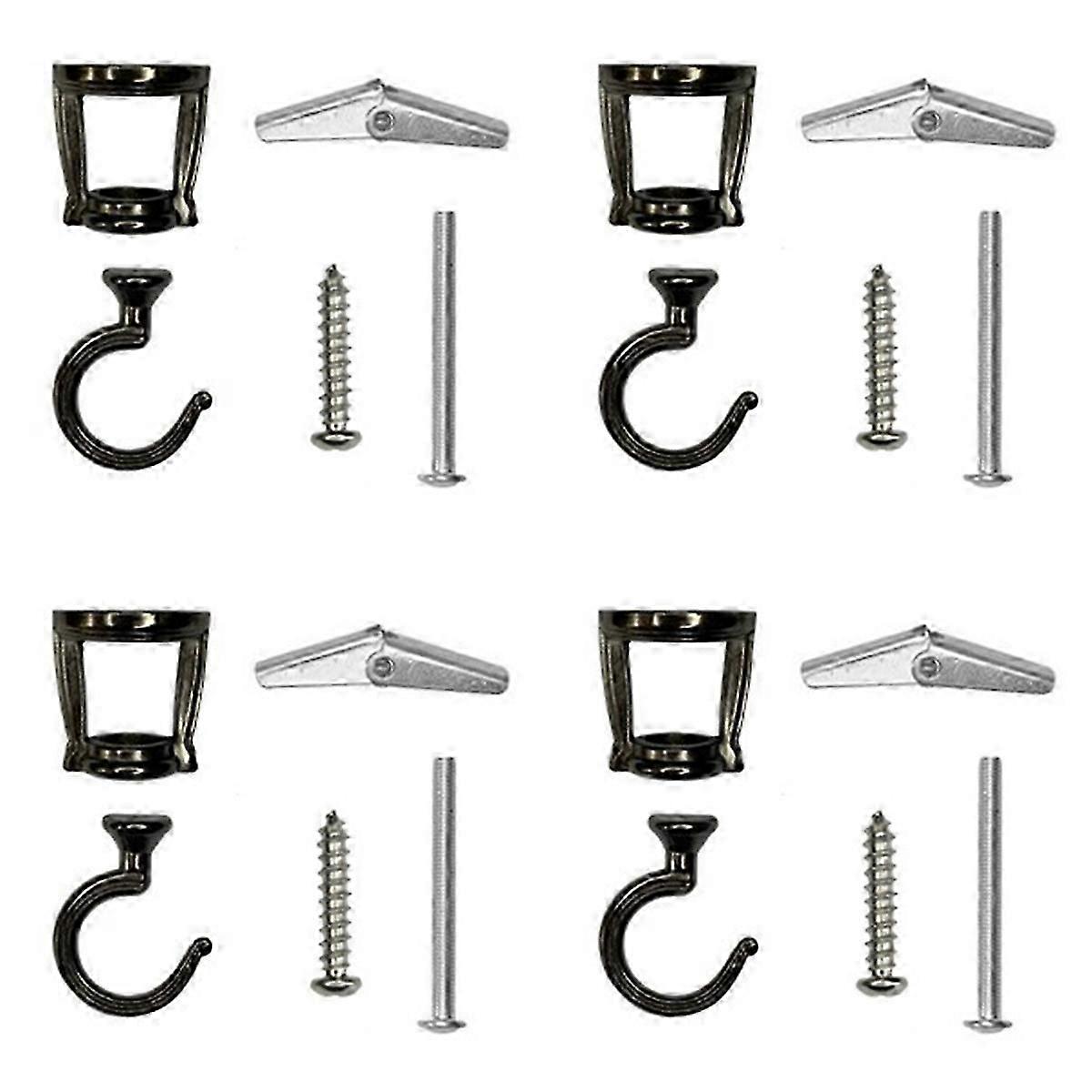 4 Pcs Ceiling Hooks for Hanging Plants, for Hanging Birdfeeders