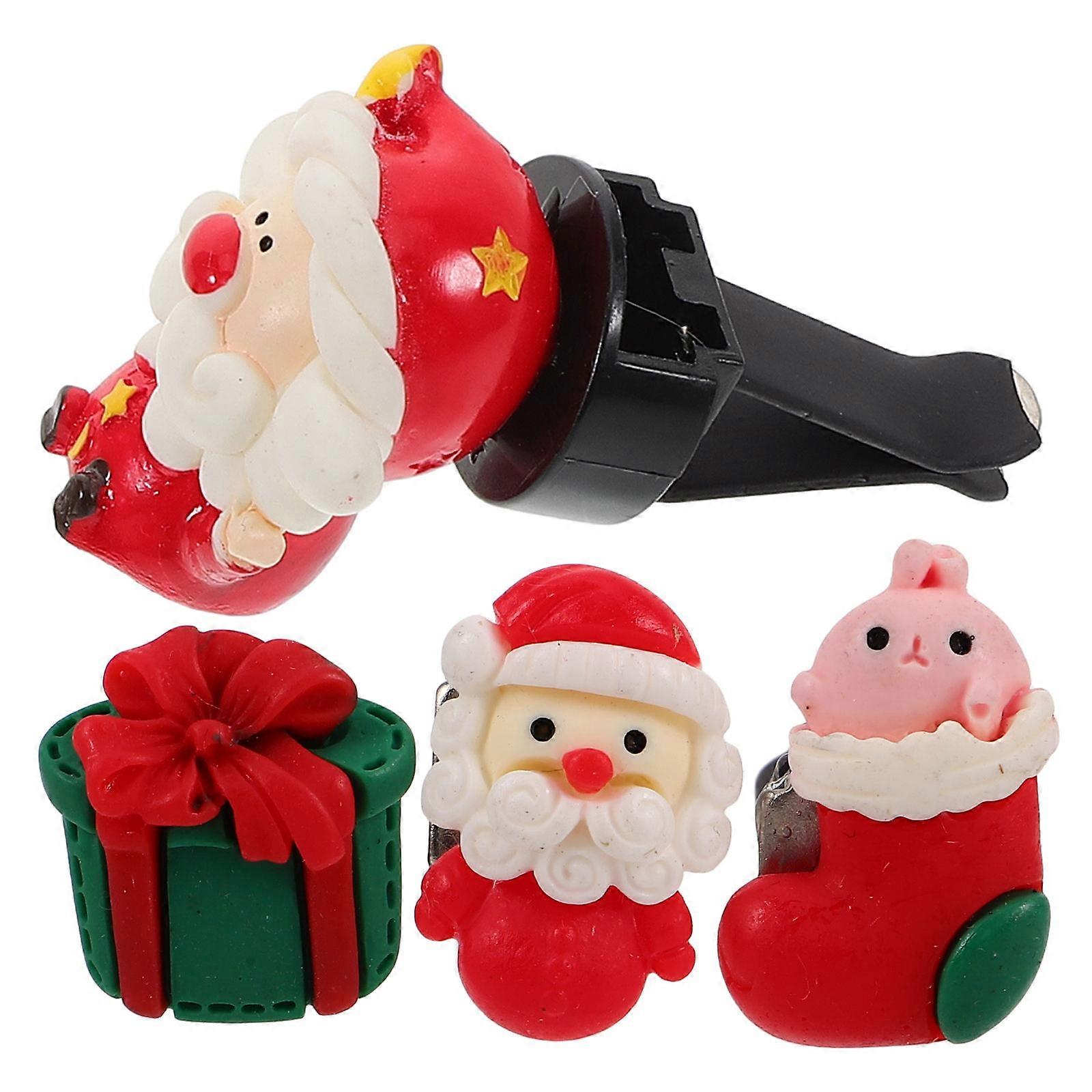 Cute Santa Claus Car Air Vent Clips 3Pcs Scent Diffuser