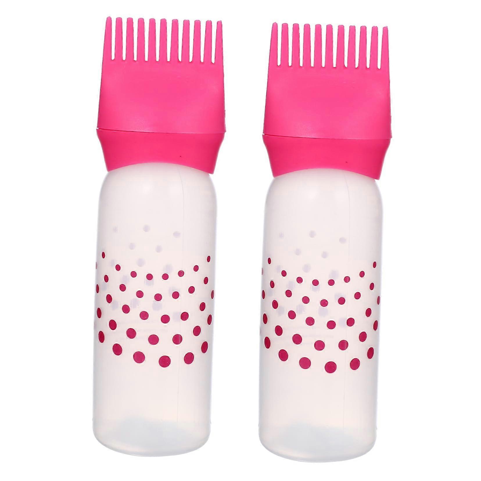 Hair Dye Applicator Bottle with Comb Tip for Precise Root Application and Even Color Distribution