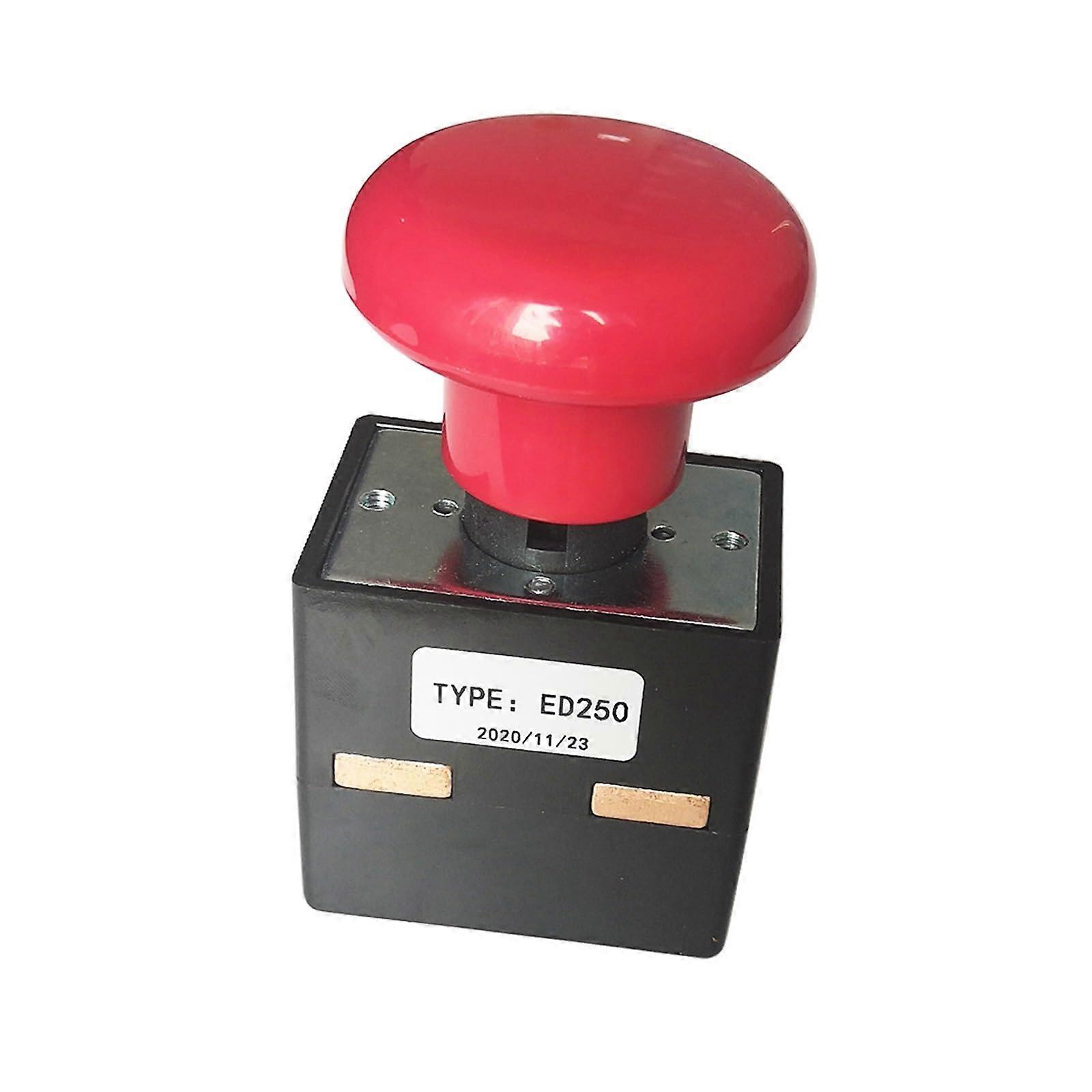 ED250 Emergency Stop Button Red Mushroom Head Switch for Quick Shutdown and Easy Push Operation