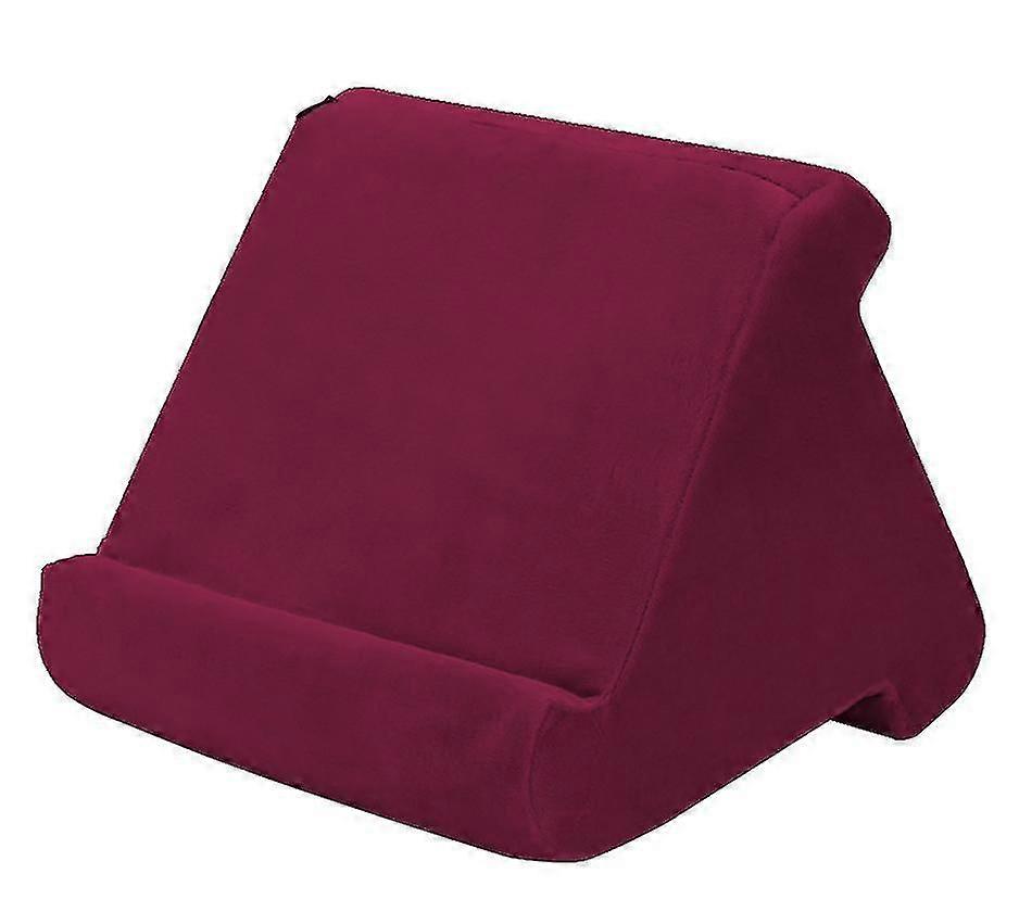 Wine Red Reading Pillow, Ipad Stand, Multi-angle Reading Stand