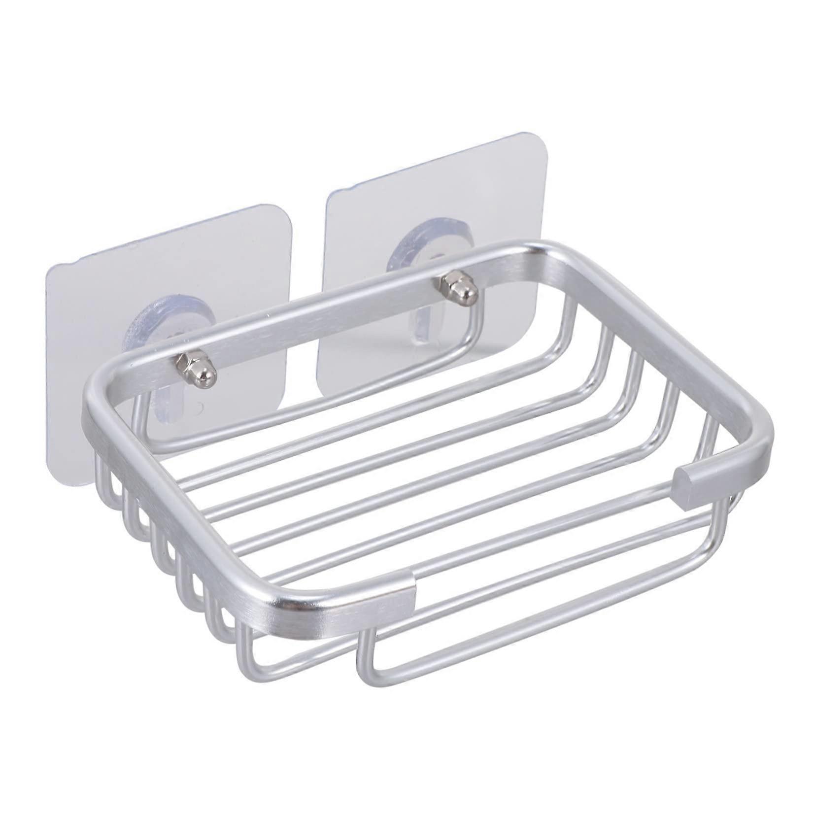 Wall Mounted Soap Holder with SelfDraining Design, Rust Resistant, Space Saving for Bathroom and Kitchen