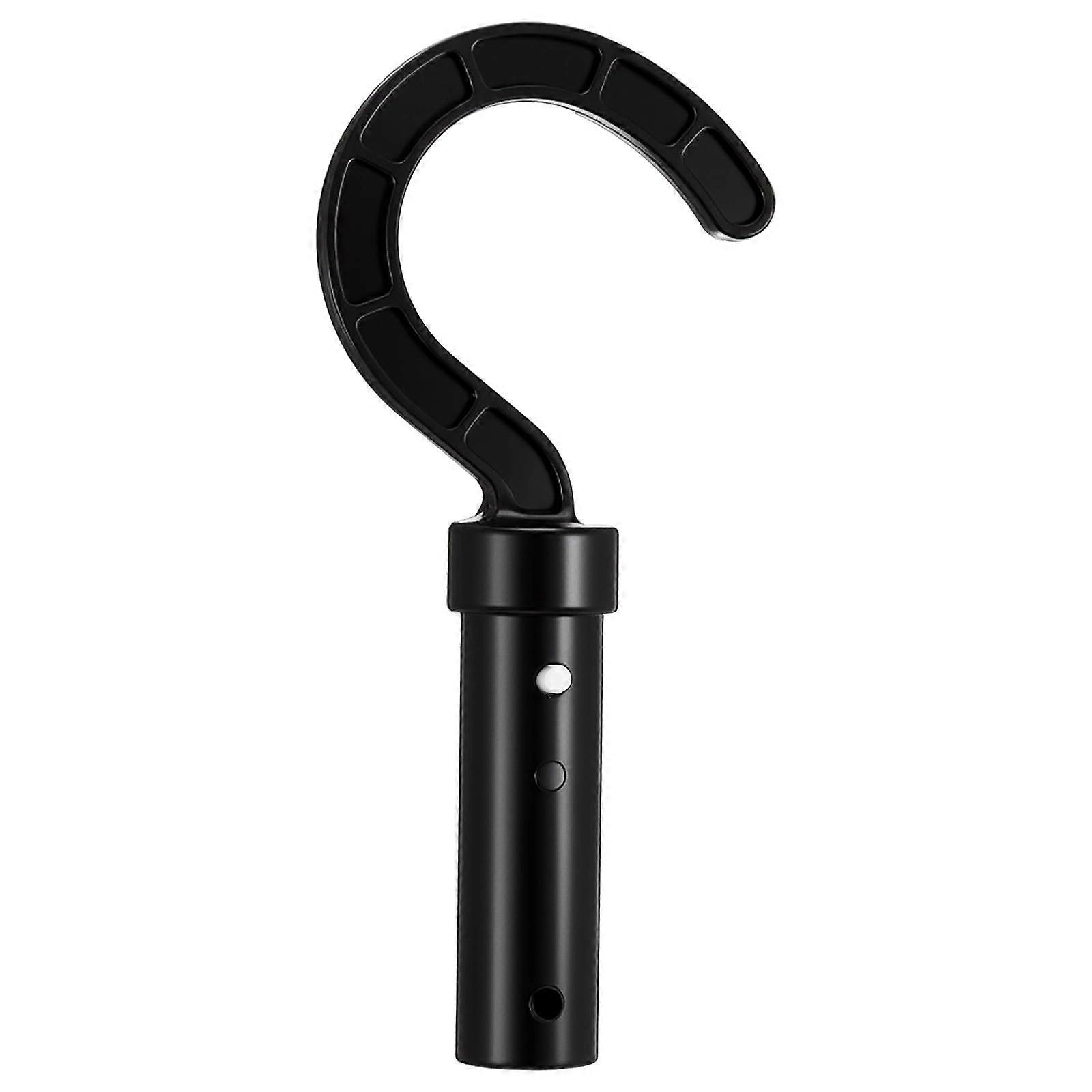 Universal Pool Pole Hook for Robotic Cleaner, Durable PressureResistant Telescopic Accessory, Black