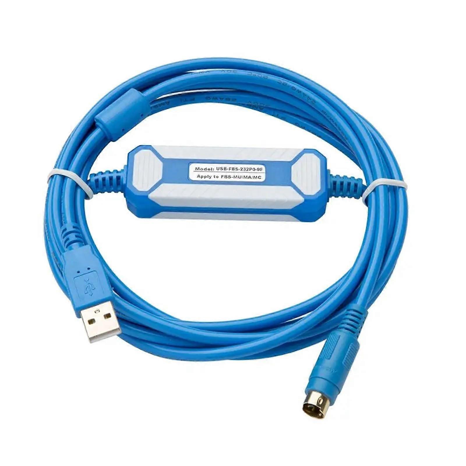 PLC Programming Cable USB to RS232 for FBS Series with GoldPlated Connectors Stable Connection