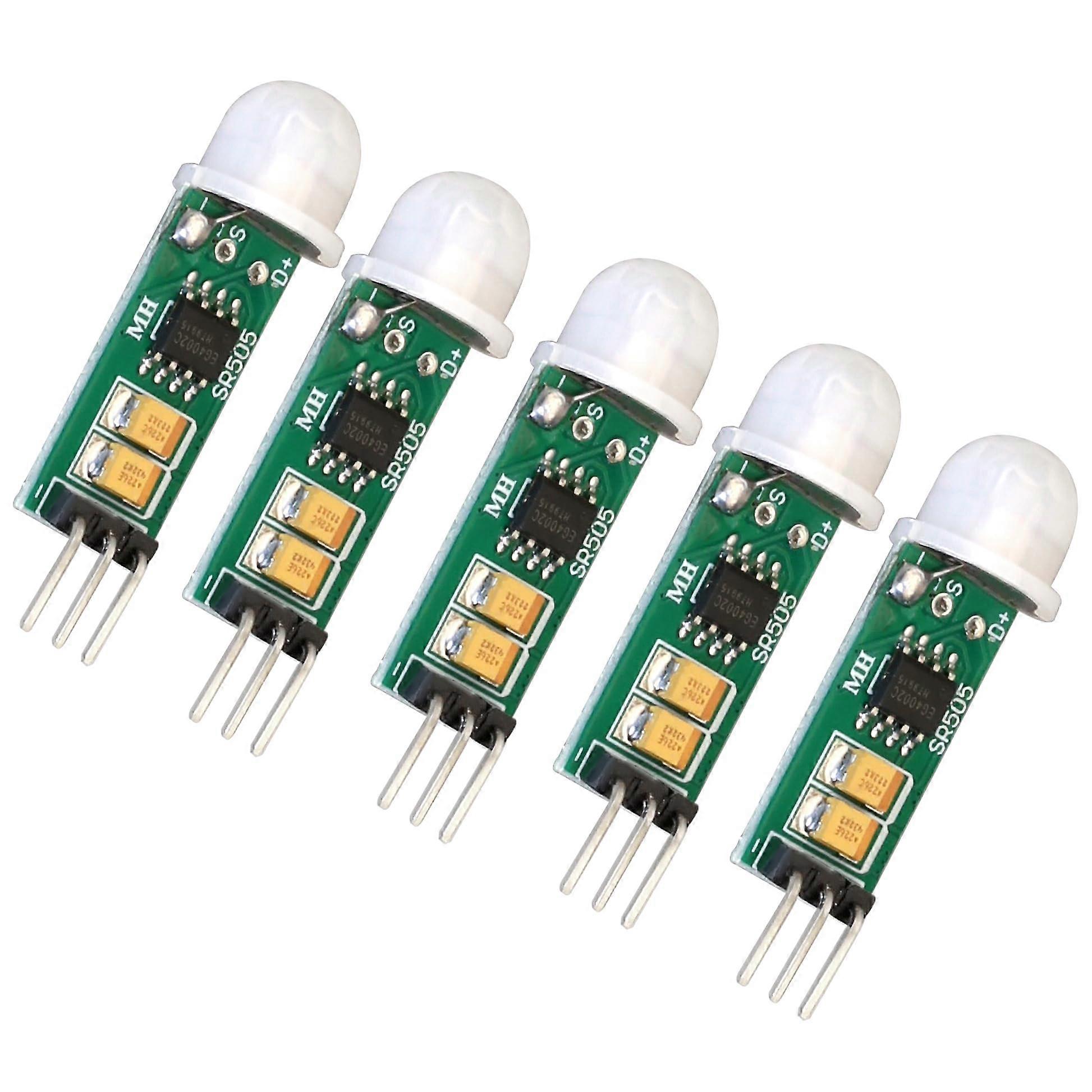 HCSR505 Mini PIR Motion Sensor Module 5Pack Infrared Detector for Arduino Raspberry Pi DIY Projects