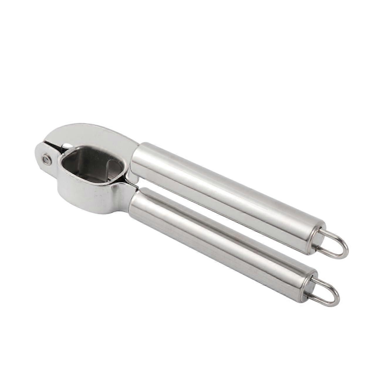 Manual Stainless Steel Garlic Press Effortless Crusher Tool Even Mincing Durable Kitchen Accessory