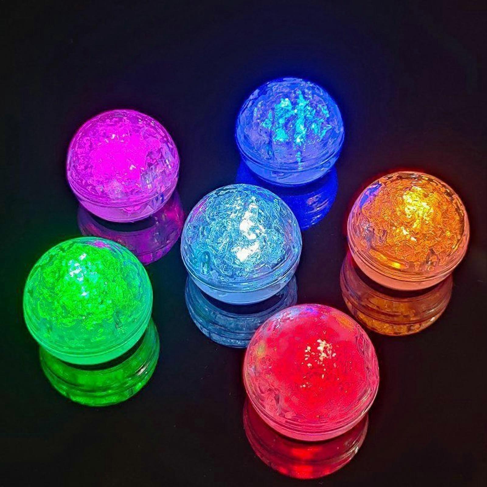 12 Pack LED Ice Cubes with ColorChanging Glow, Reusable Liquid Sensor for Drinks and Parties