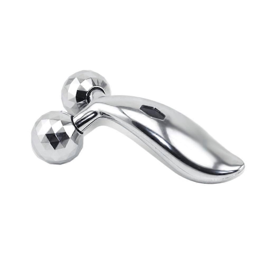 Face Roller Massager with SolarPowered Microcurrent, 3D Kneading Full Body Roller for Skin Care