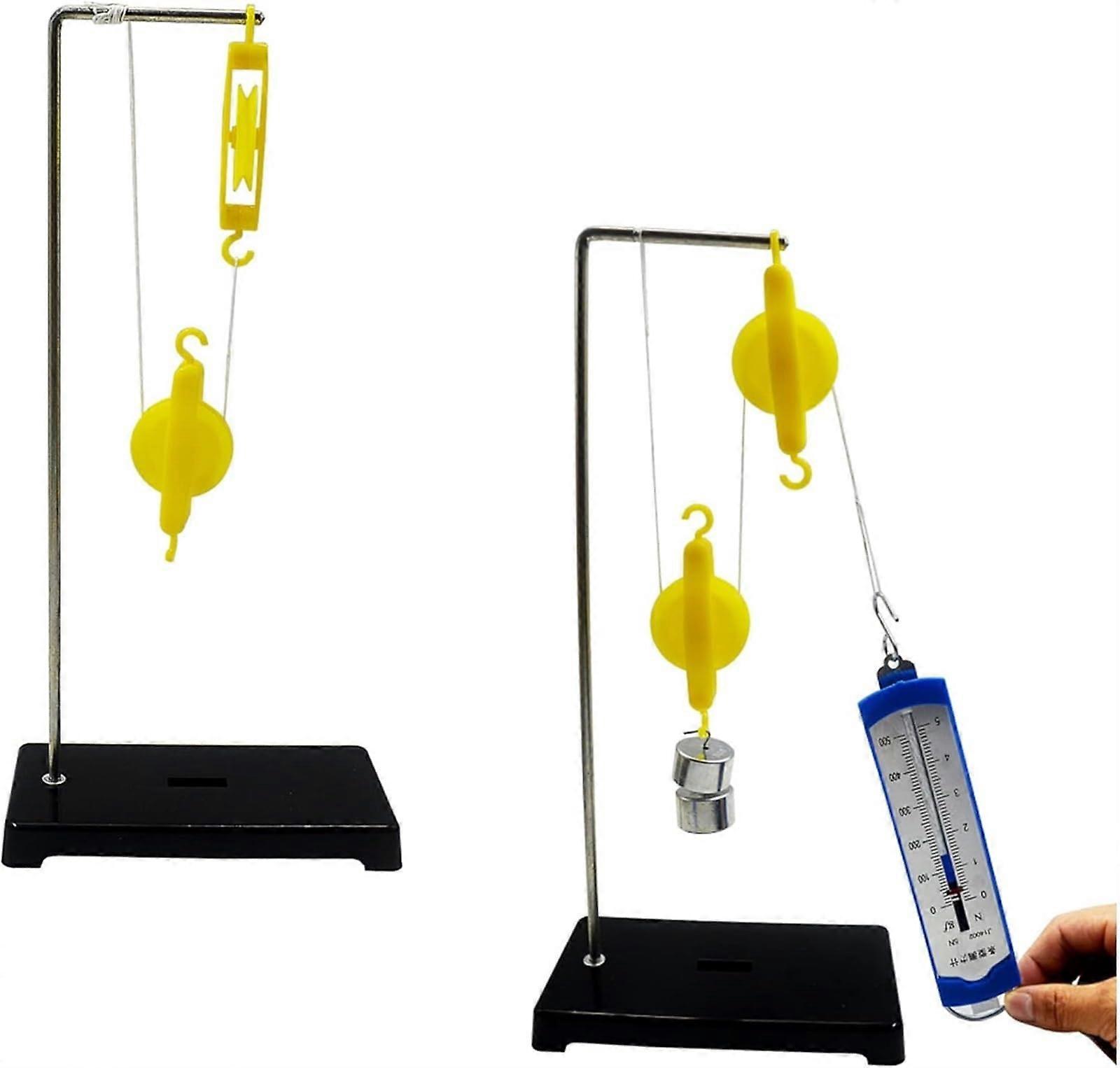 Physics Pulley Set for Mechanics Teaching, HandsOn Learning Experiment Kit with Gears and Levers