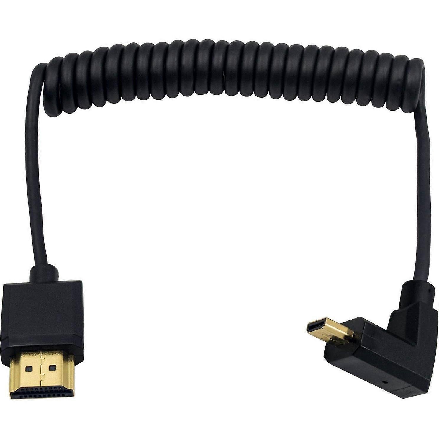 Standard HDMI to HDMI cable, micro HDMI to HDMI coiled cable,
