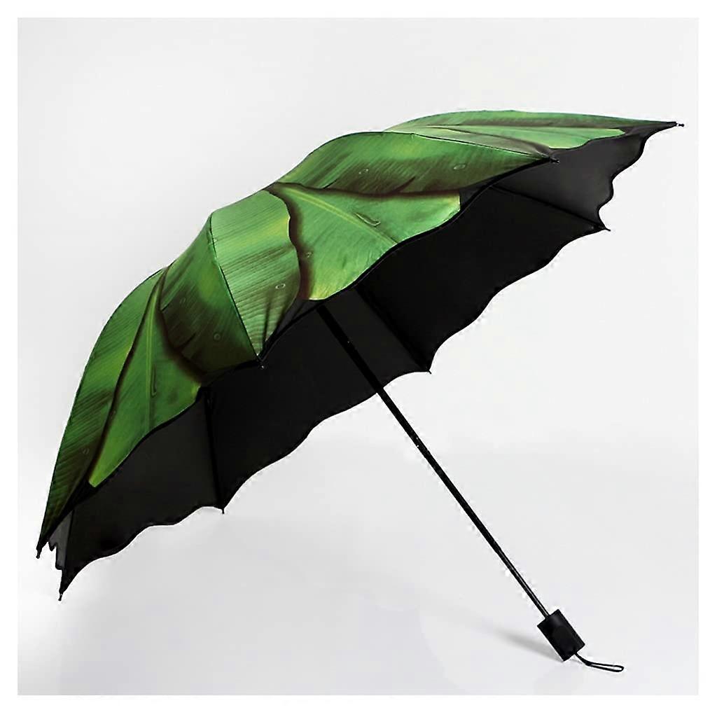 Automatic Compact Travel Umbrella for Rain and Sun, Lightweight Folding Design, Strong Double Layer