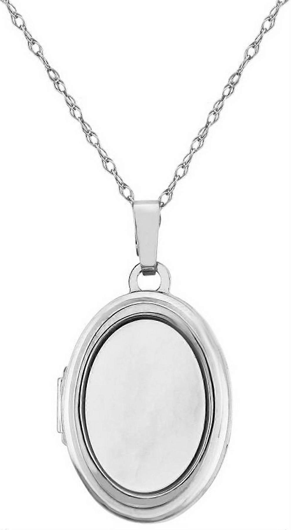 Mark Milton Mother of Pearl Locket - Silver
