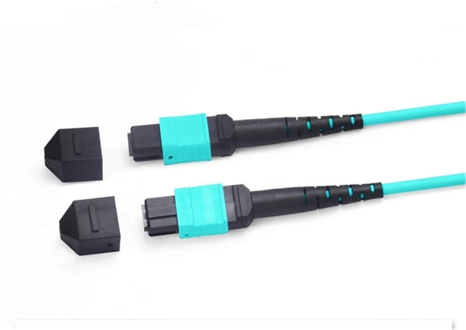 MPO Fiber Patch Cord OM3 12 Core Type A B MPO to MPO Cable 3m Speed Data Transfer