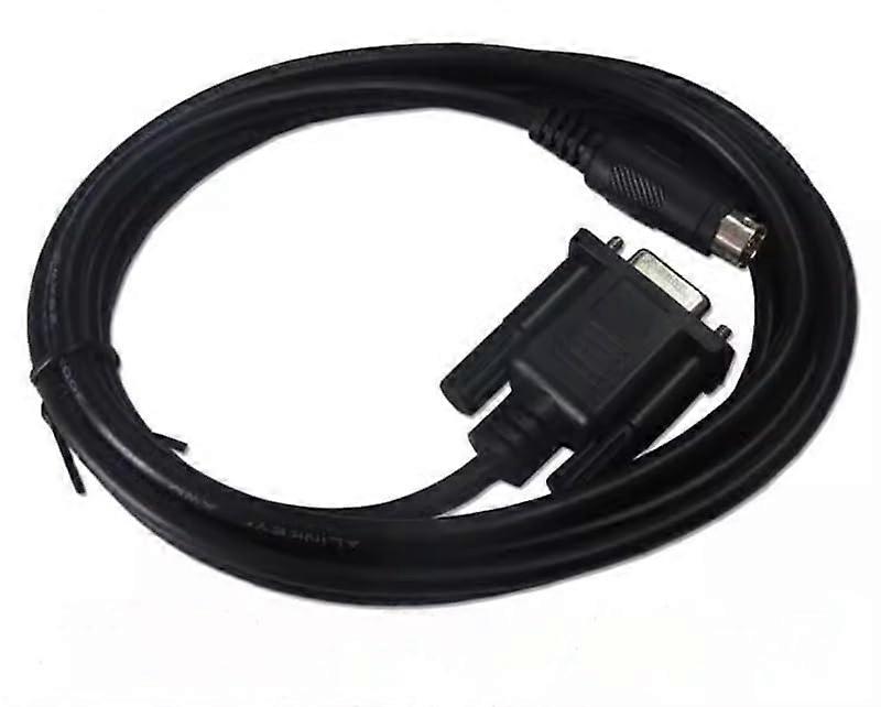 10m PLC Programming Cable RS232 Compatible with DVP Series Controller Communication Black