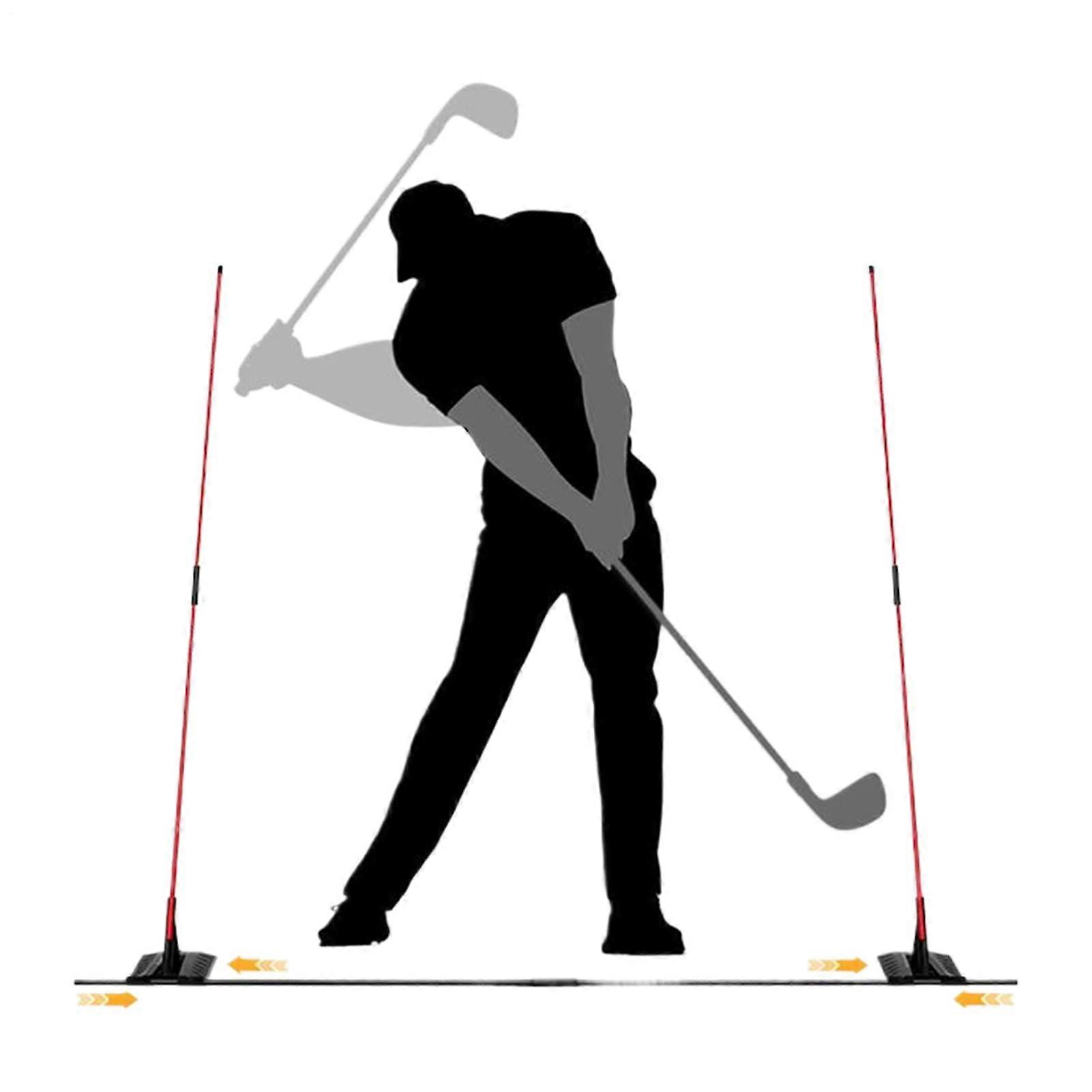 Golf Alignment Sticks Swing Training Aid with Flexible Swing Alignment and Posture Correction