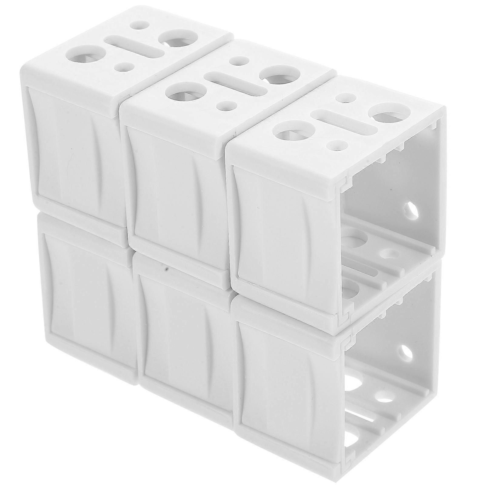 White Blind Hold Down Brackets for Window Installation 30Pcs Mini Set