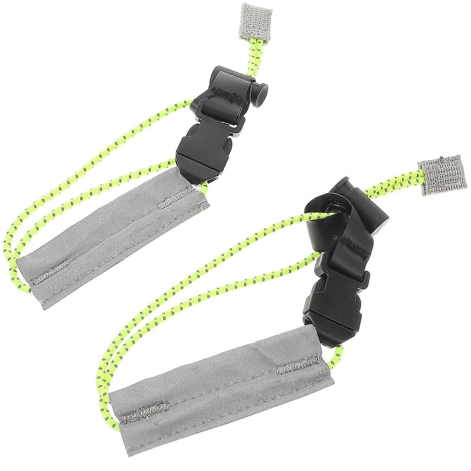 Cycling Pant Leg Holder Adjustable Reflective Straps for 8Pcs Use