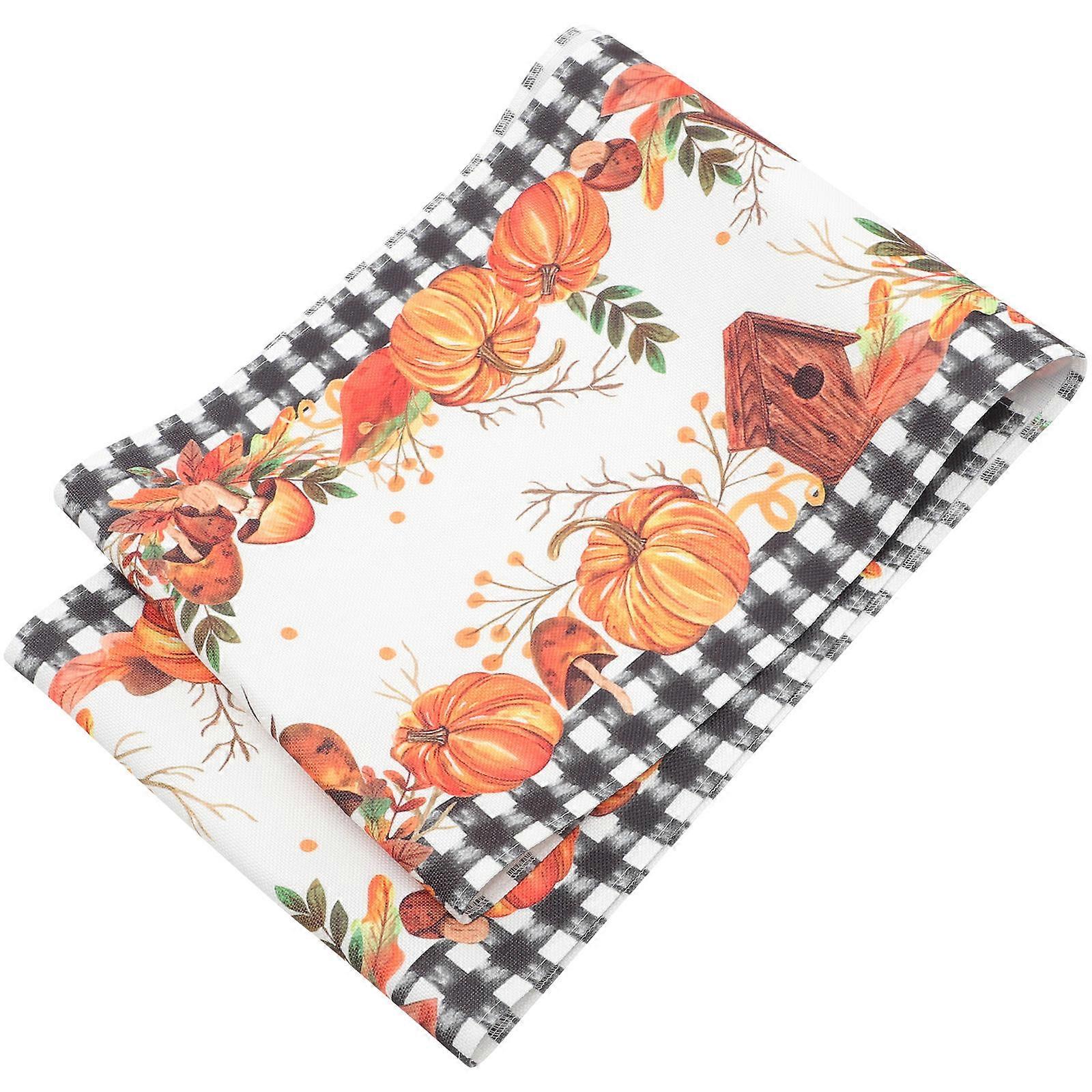 Fall Style Table Runner Multicolor Rectangular Tablecloth For Dining Room Families 178x33cm 1Set