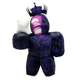 Gaming Plush 12 Inch Black Purple Pixel Style Collectible Doll, UltraSoft Fabric, Ideal Gamer Gift