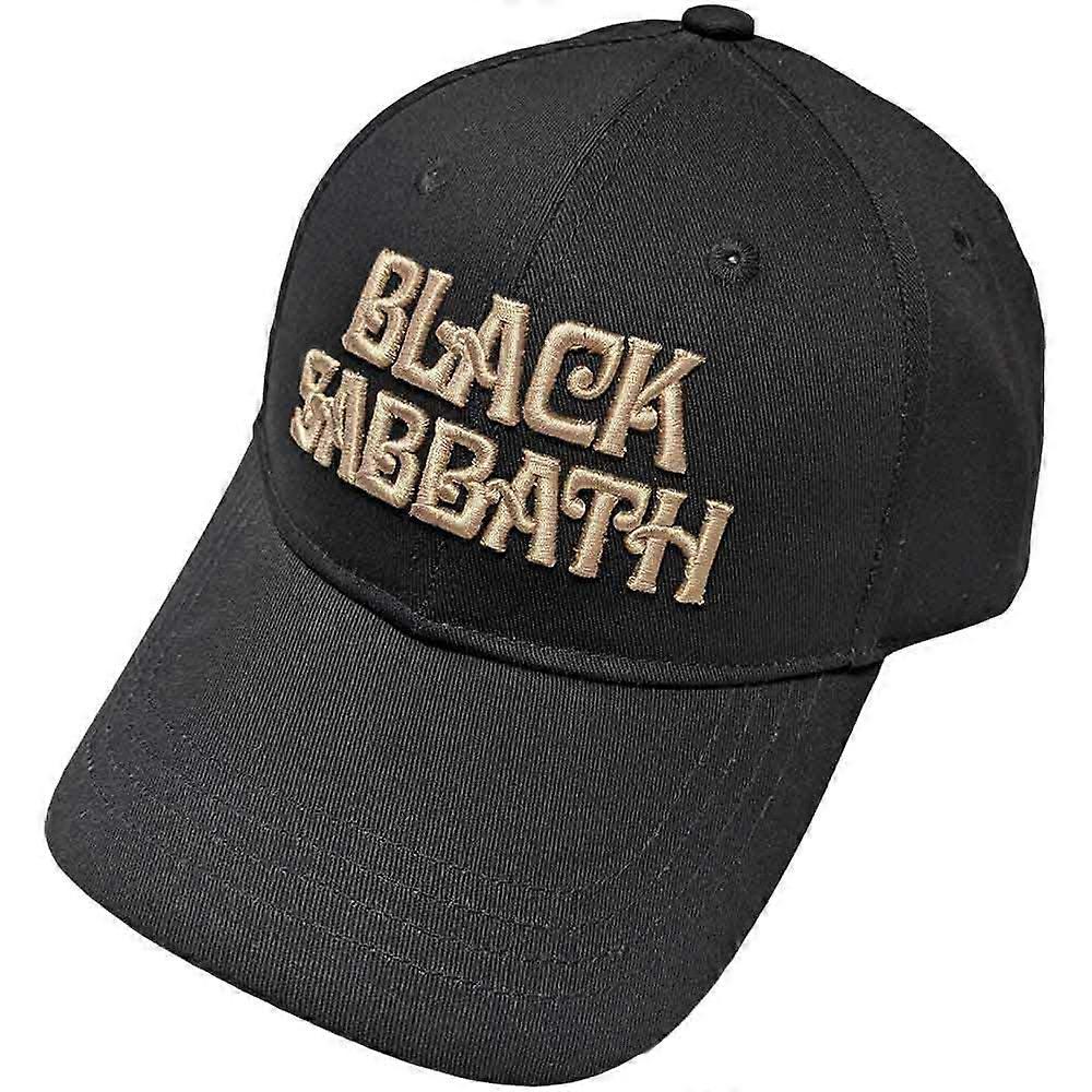 Black Sabbath Text Band Logo Strapback