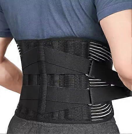 Lower Back Brace for Men XXLarge Adjustable Double Pull Breathable Lumbar Support Belt