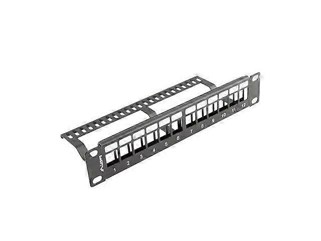 Lanberg Tom Patchpanel 12 Portar 1u 10" Svart