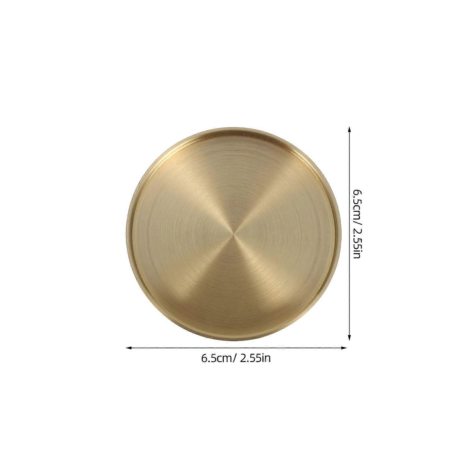 Copper Coaster Brass Mug Coaster for Table Use Decorative 3Pcs Set
