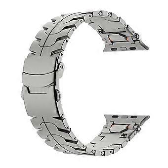 Stainless Steel Strap with Titanium Buckle, Compatible with Apple Watch S10 46mm Ultra 49mm