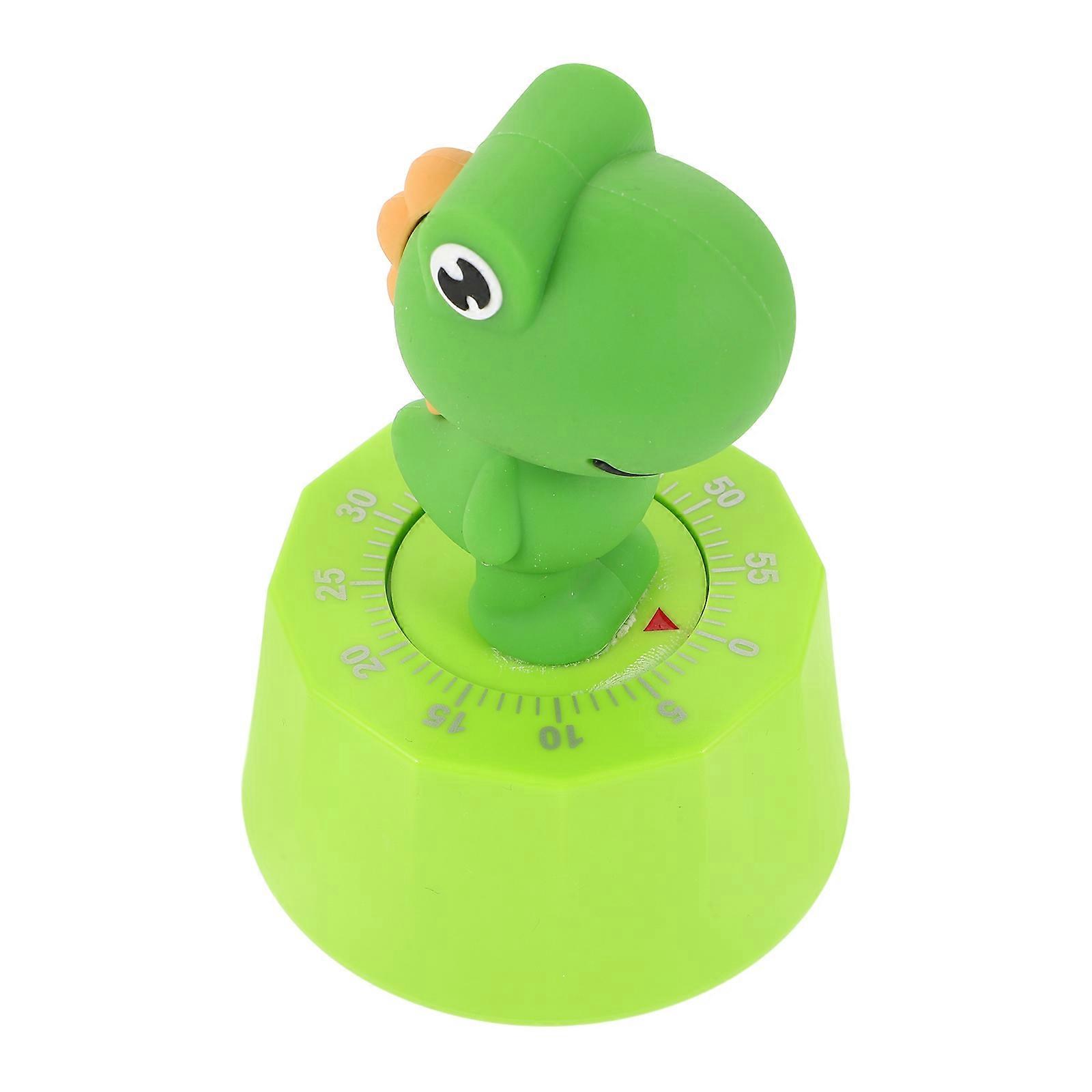 2Pcs Green Cartoon Timer for Learning with Mechanical Function