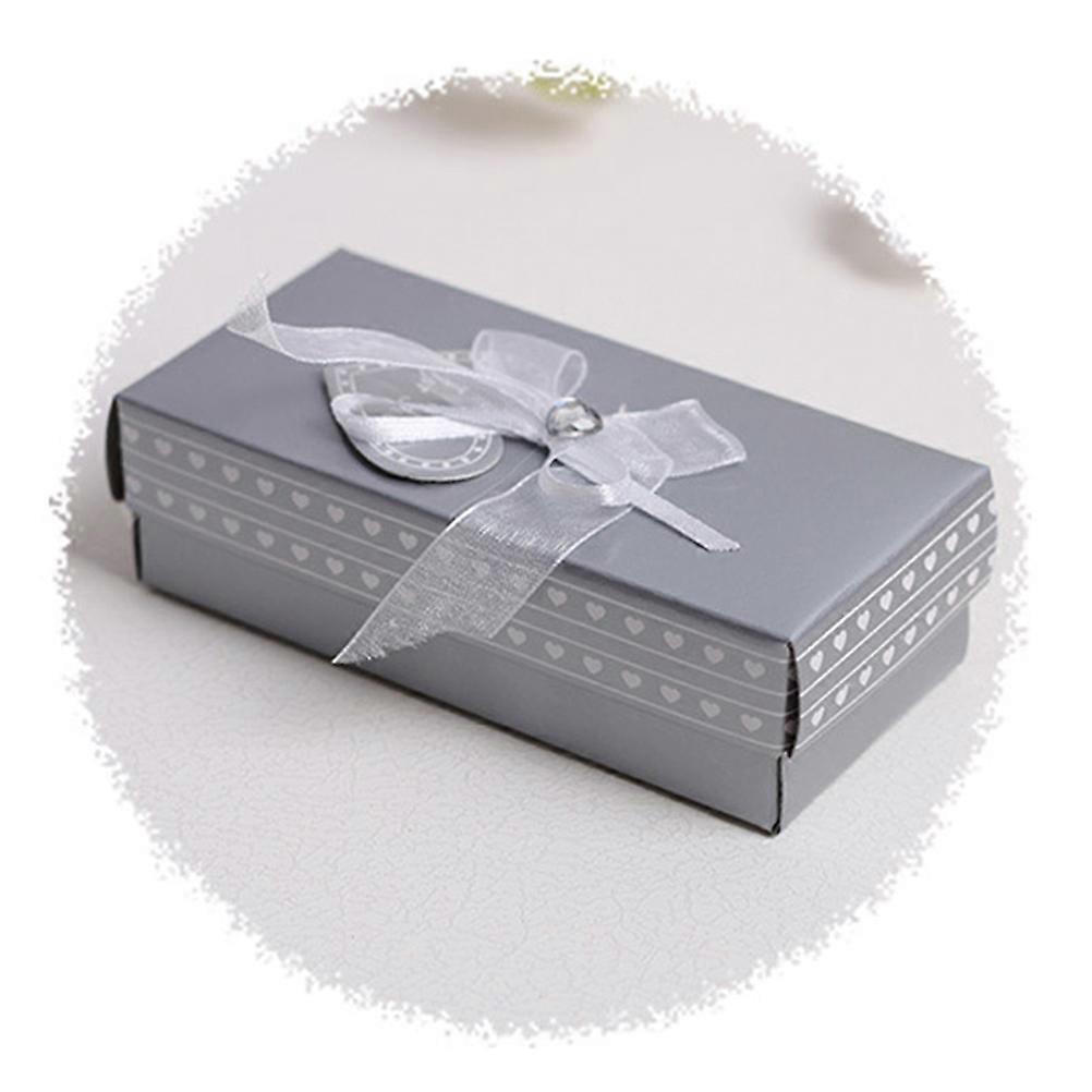 Heart-Shaped Crystal for Sealing 2Pcs Silver
