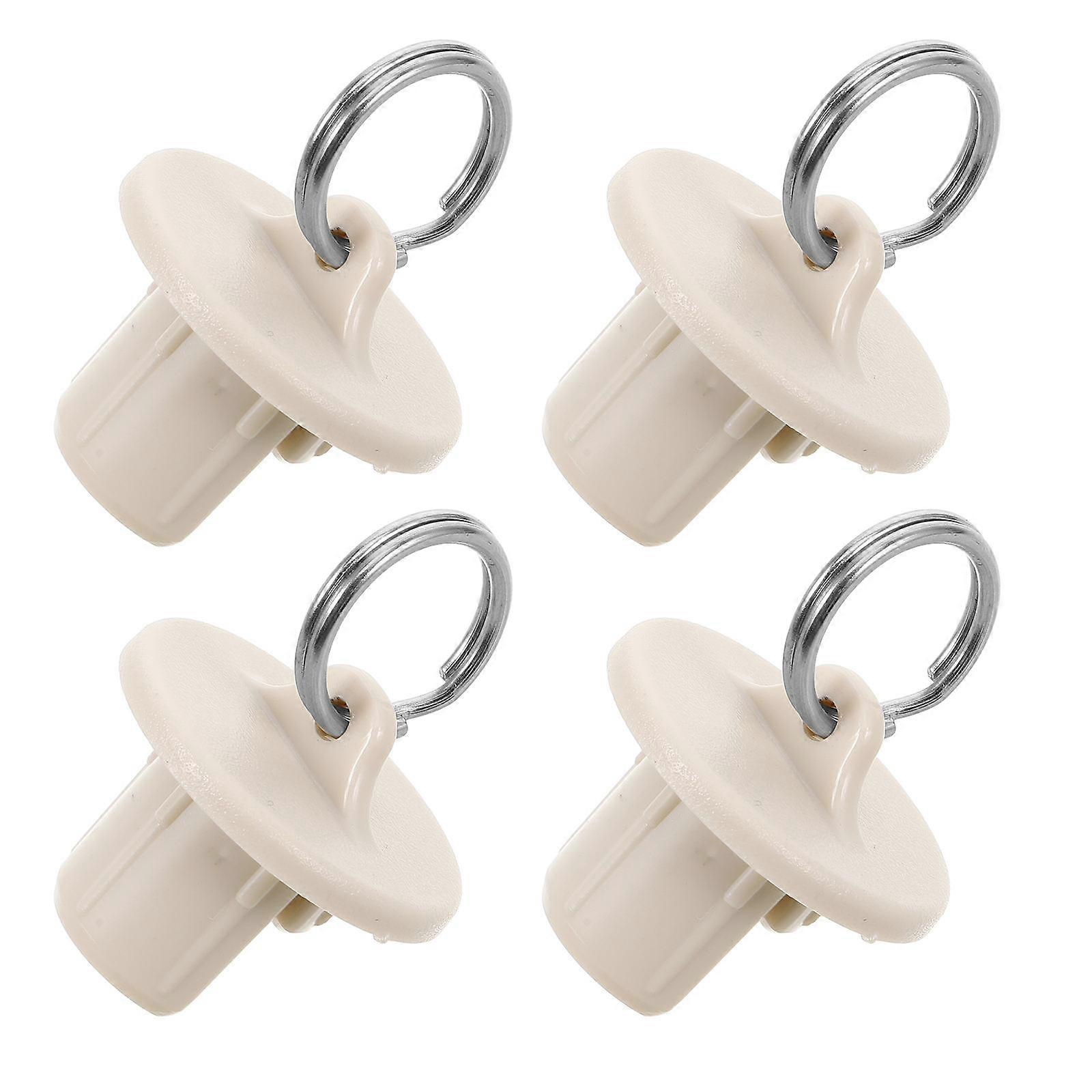 Outdoor Curtain Windproof Plugs End Caps with Pull Ring for 4Pcs Replacement