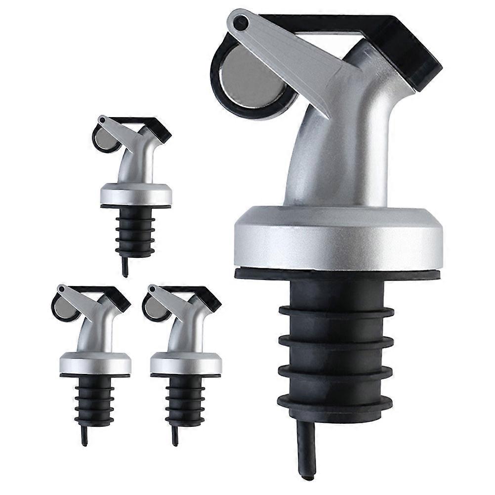 Oil Bottle Spout Multi-Function Bottle Plugs for Kitchen Use 4Pcs