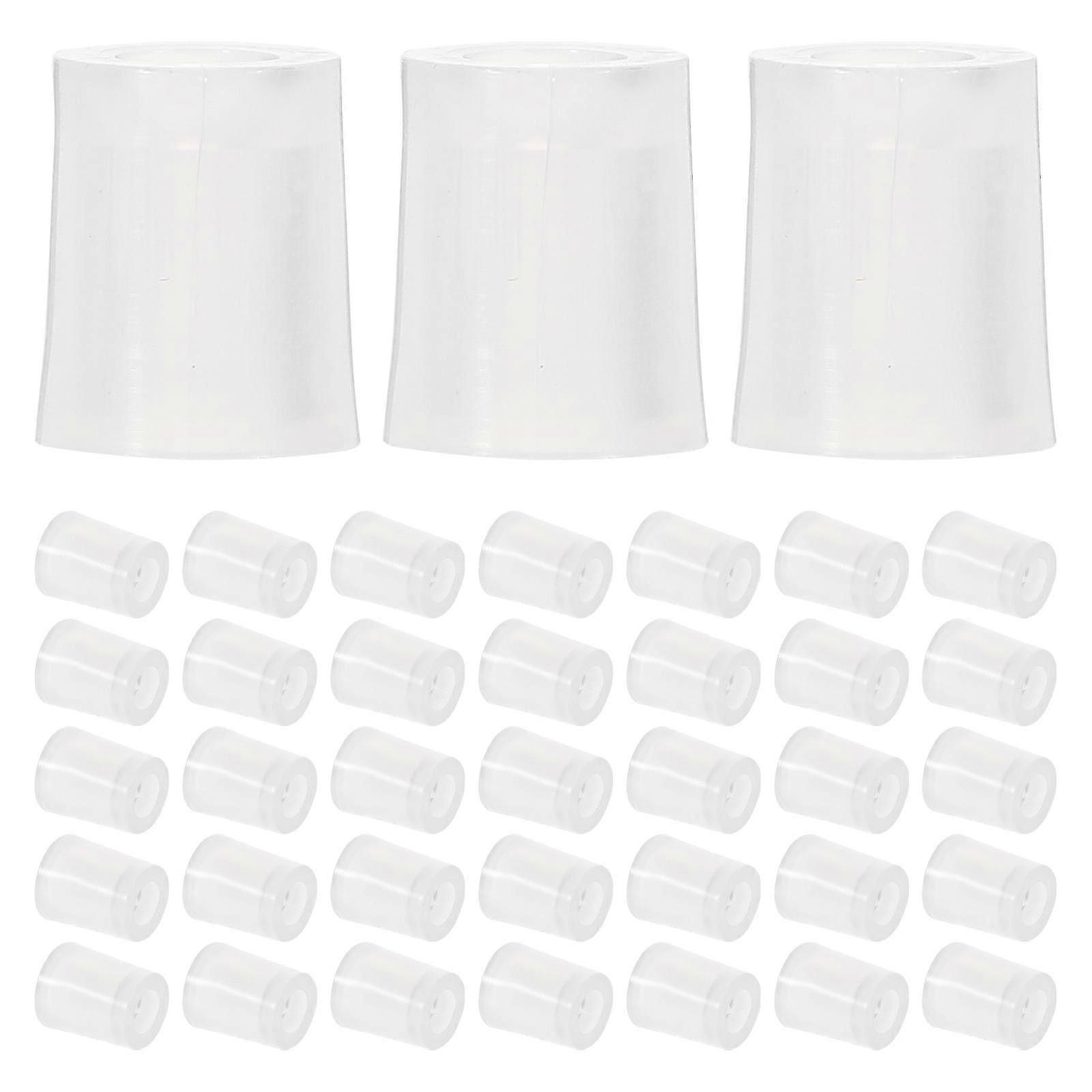 Perfume Dispenser Adapter Syringe Conversion Head 50Pcs Transparent Plastic