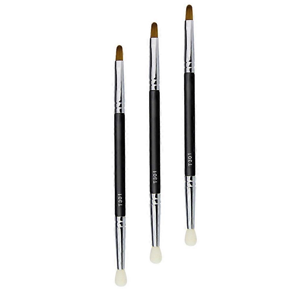 Creative Double-Head Concealer Brush 3Pcs for Precise Makeup Application