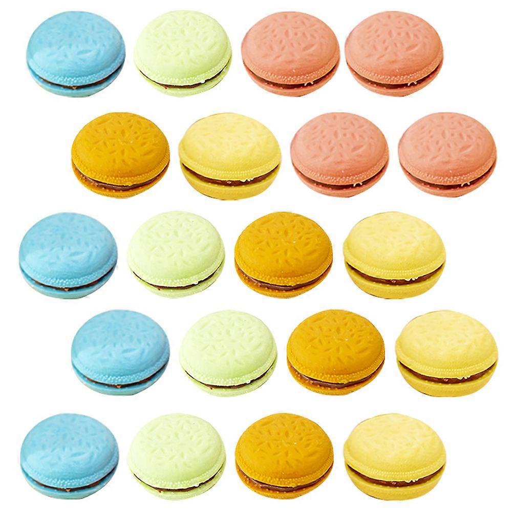 Cute Eraser Macaron Eraser for Students 4 Boxes Bulk Set