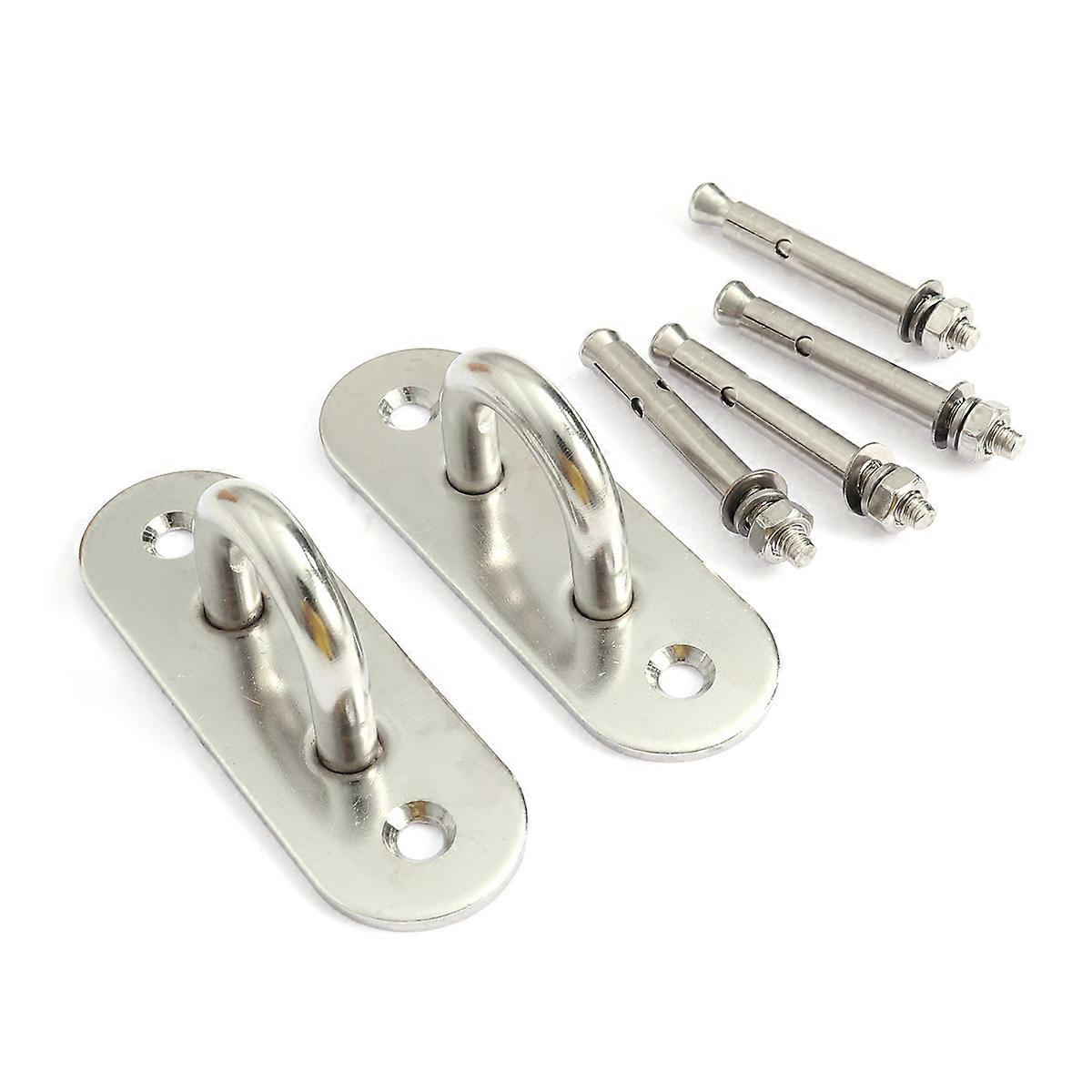 Silver U Shaped Hook Ceiling Mount Hook for Hanging 2Pcs