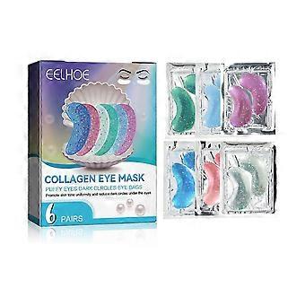 Eelhoe collagen eye mask - reduces fine lines & dark circles, hydrates, moisturizes, firms & lifts, crystal eye patches for for eye area daily care