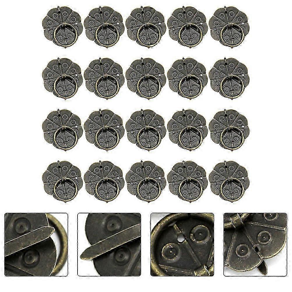 Vintage Style Pulls Handles Special Shape Iron Knobs Home Improvement 3x1.9cm 40Pcs