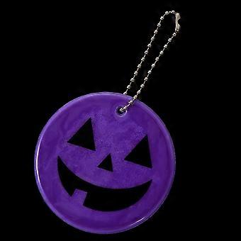 Purple Pumpkin Pendant Cycling Reflective Pendant for Hanging Decoration 6Pcs