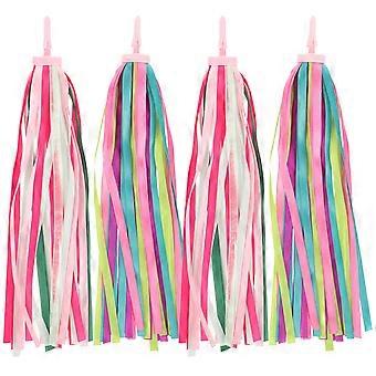 Bike Streamers Kids Bike Accessories for Decoration 4Pcs Plastic Material