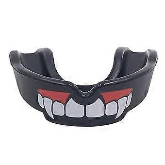 Protetor de Boca de Boxe para Adultos Taekwondo MMA Protetor de Dentes Bocal Preto