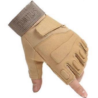 Gants de musculation avec protection de la paume pour hommes et femmes, gants de sport pour l'entraînement, jaunes, taille L