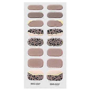 Gel Nail Wraps Patch Manicure Lunga Durata con Bastone di Legno Adesivi UV Gel Impermeabili per Nail Art Mozzafiato