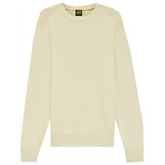 Men's Hugo Boss Athleisure Hugo Boss Men's Beige Asac Jumper