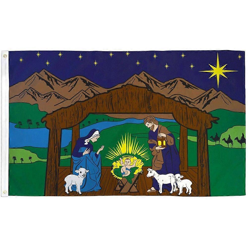 Weihnachtskrippe mit Flagge YA0648