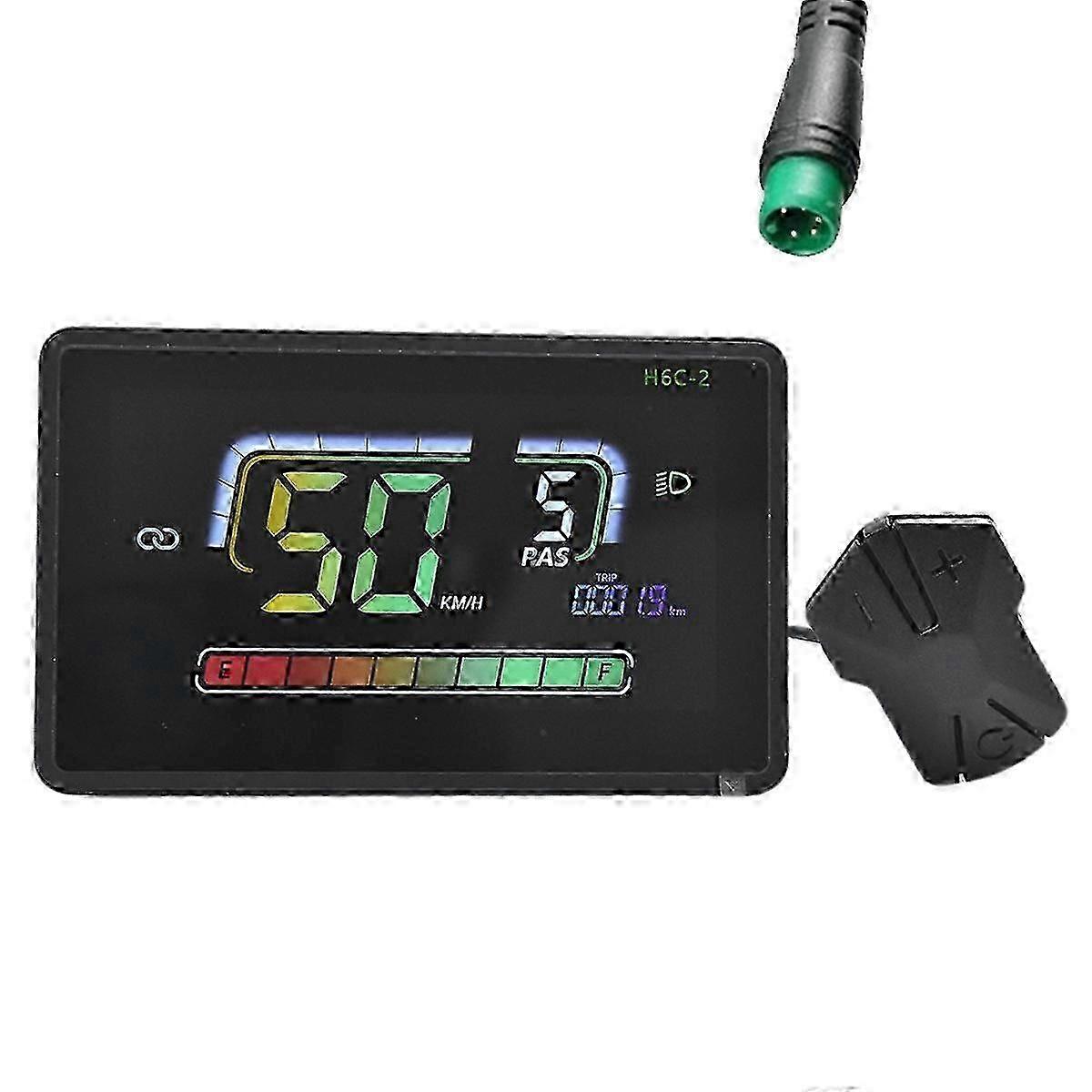 H6C2 EBike Bluetooth LCD Display Meter Scooter Speedometer 5PIN