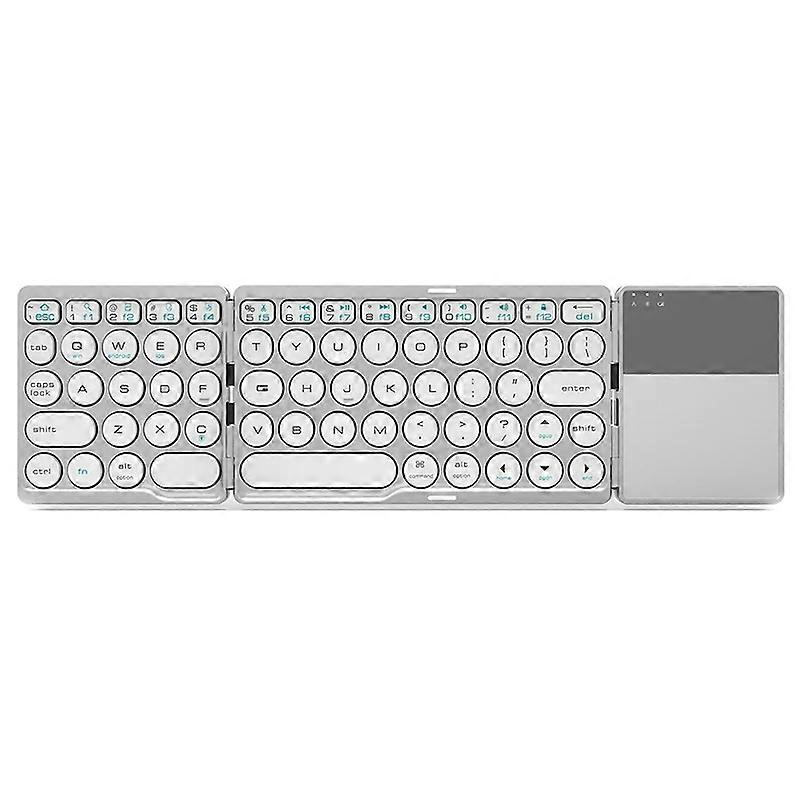 Bluetooth Folding Keyboard Mini Wireless Rechargeable With Touchpad Portable Universal compatible Windows Android
