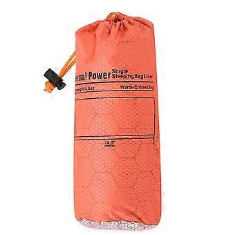 Saco de dormir portátil para acampamento, montanhismo e acampamento ao ar livre, tipo envelope quente, laranja