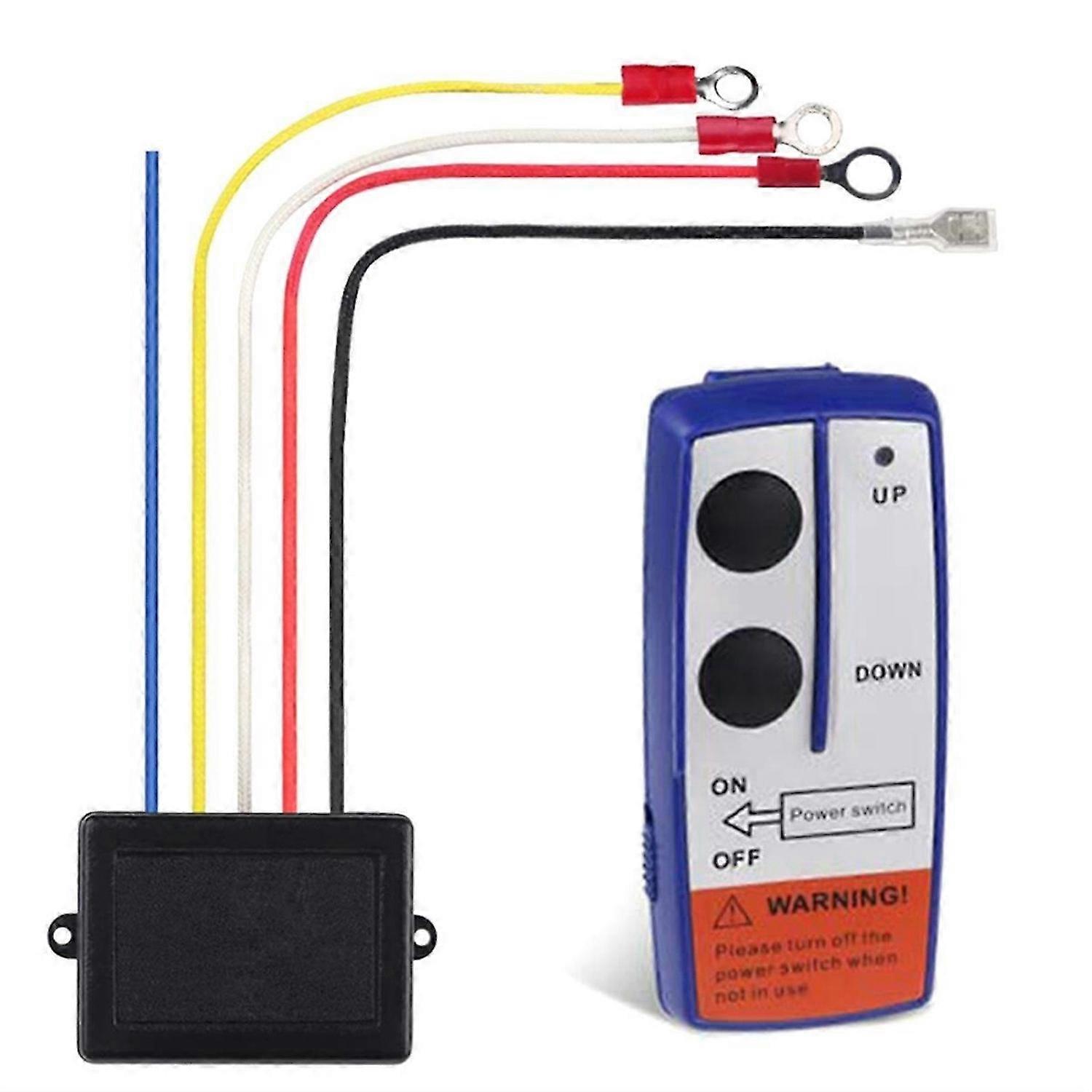 12V Universal Wireless Handset Switch Controller Wireless Electric Winch Remote Control System for O