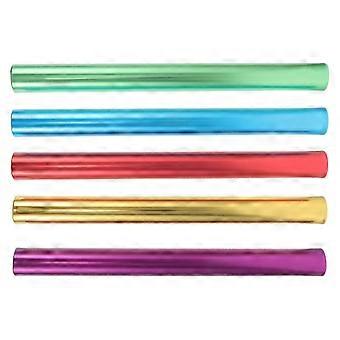 Rutschfeste Aluminium-Staffelstäbe für sportliche Wettkämpfe, 5er-Set